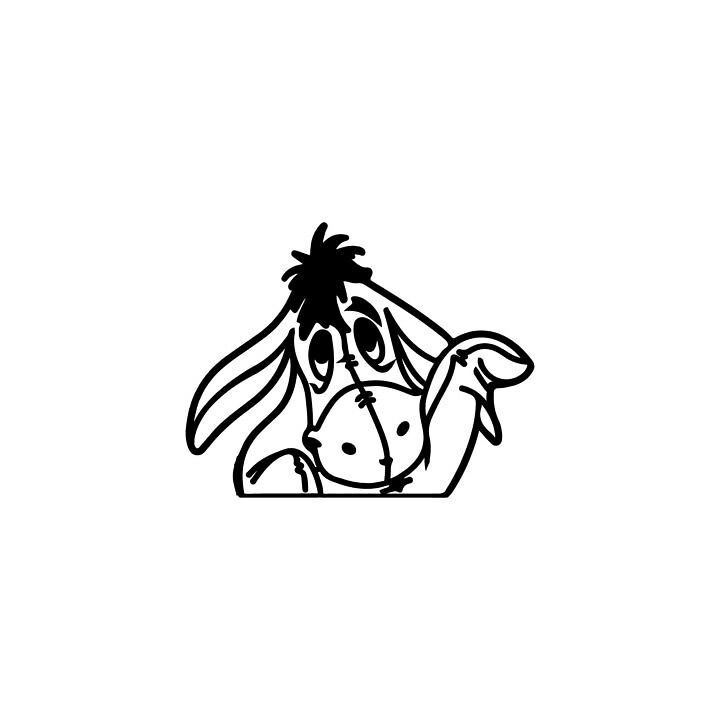 Eeyore Stickers – Winnie the Pooh Decals (2-Pack)