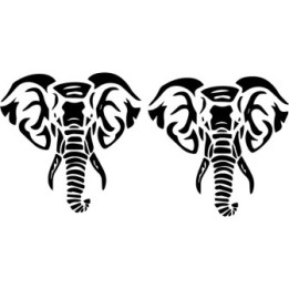 Elephant Vinyl Decal Sticker V111 - DecalsHouse