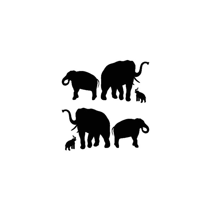 Elephant Vinyl Decal Sticker V15 - DecalsHouse