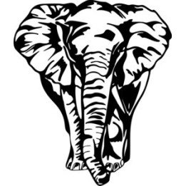 Elephant Vinyl Decal Sticker V34 - DecalsHouse