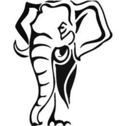 Elephant Vinyl Decal Sticker V44 - DecalsHouse