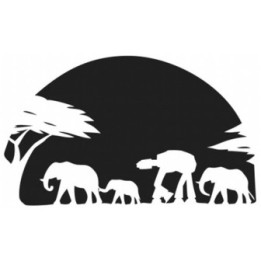 Elephant Vinyl Decal Sticker V46 - DecalsHouse