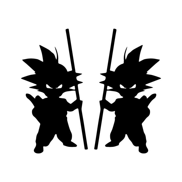 Dragon Ball Z Kid Goku Stickers – DBZ Decals (2-Pack)