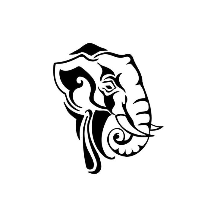 Elephant Vinyl Decal Sticker V75 - DecalsHouse