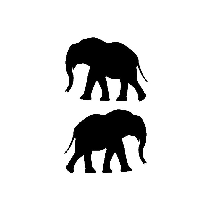 Elephant Vinyl Decal Sticker V9 - DecalsHouse
