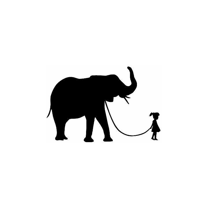 Elephant Vinyl Decal Sticker V90 - DecalsHouse