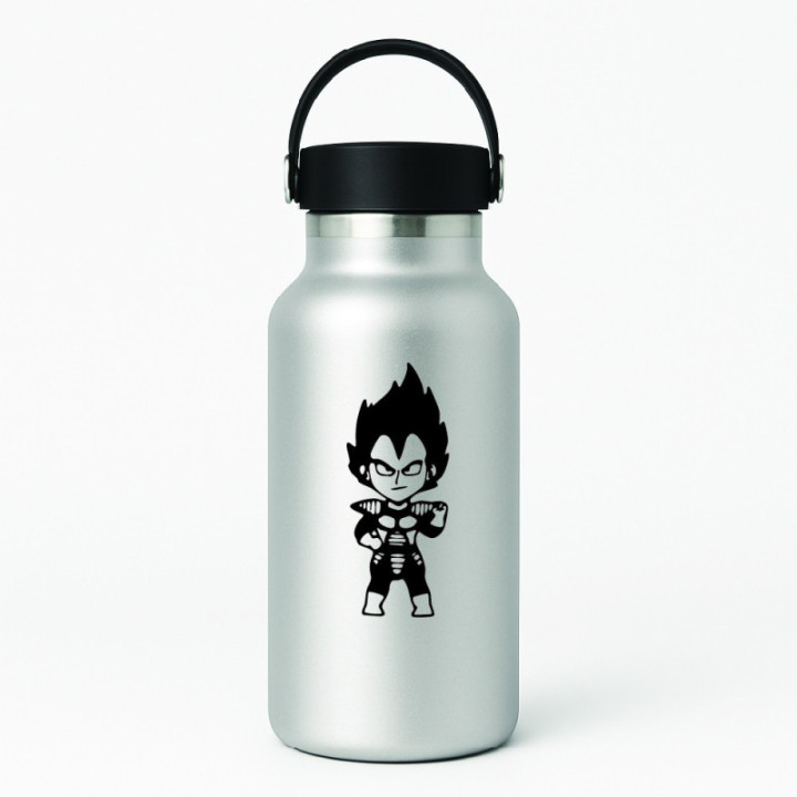 Dragon Ball Z Vegeta Chibi Stickers – DBZ Decals (2-Pack)