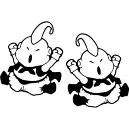 Dragon Ball Z Majin Buu Stickers – Fat Buu Decals (2-Pack)
