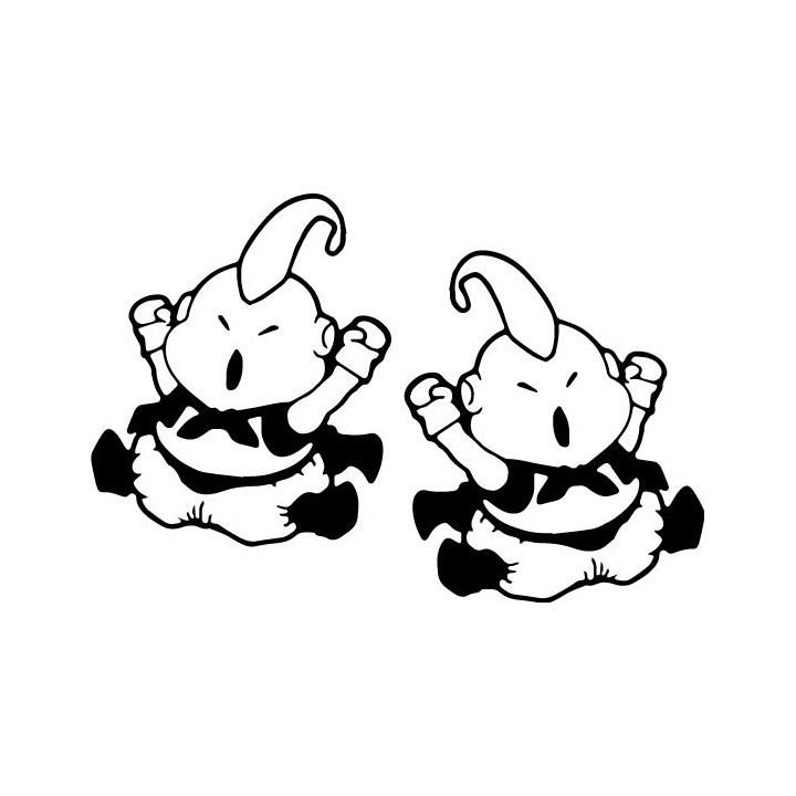Dragon Ball Z Majin Buu Stickers – Fat Buu Decals (2-Pack)