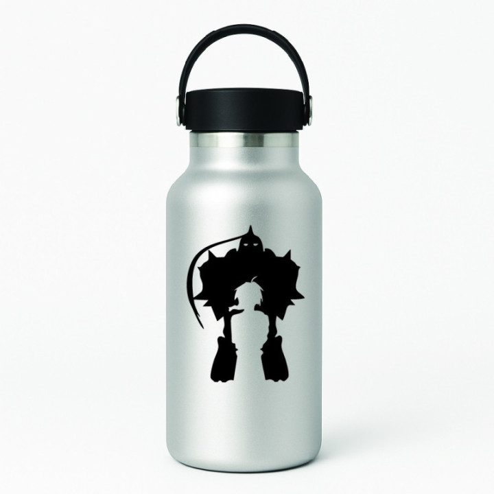 Fullmetal Alchemist Elric Brothers Stickers – FMA Decals (2-Pack)