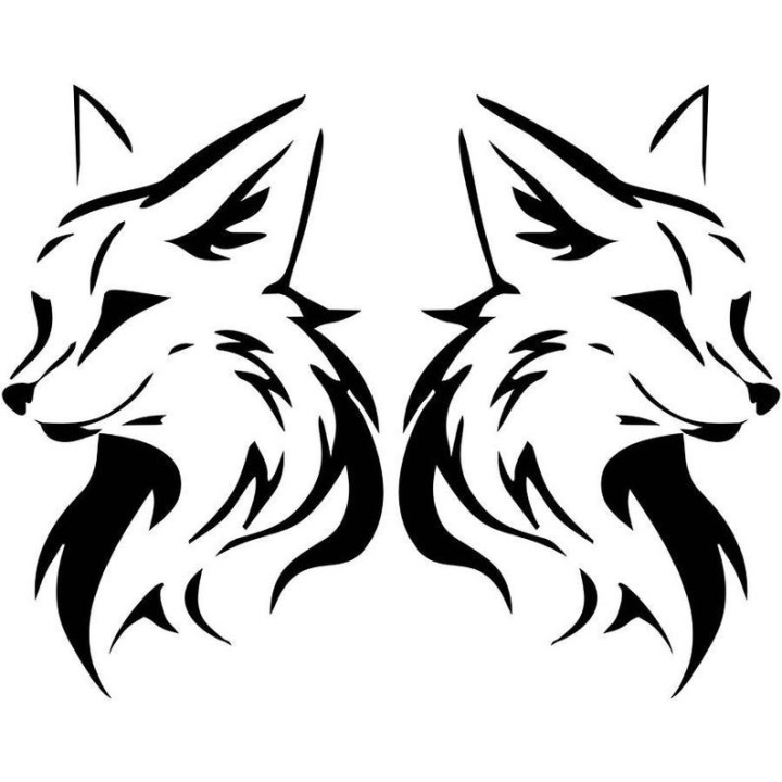 Fox Vinyl Decal Sticker V62 - DecalsHouse