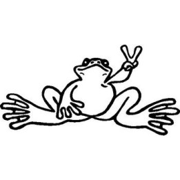 Frog Vinyl Decal Sticker V15 - DecalsHouse