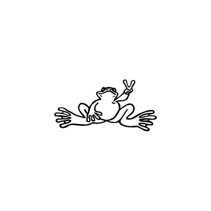 Frog Vinyl Decal Sticker V15 - DecalsHouse