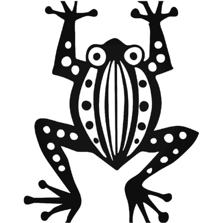 Frog Vinyl Decal Sticker V19 - DecalsHouse