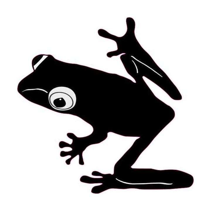 Frog Vinyl Decal Sticker V43 - DecalsHouse
