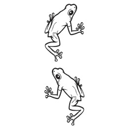 Frog Vinyl Decal Sticker V49 - DecalsHouse