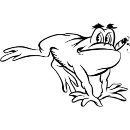 Frog Vinyl Decal Sticker V72 - DecalsHouse
