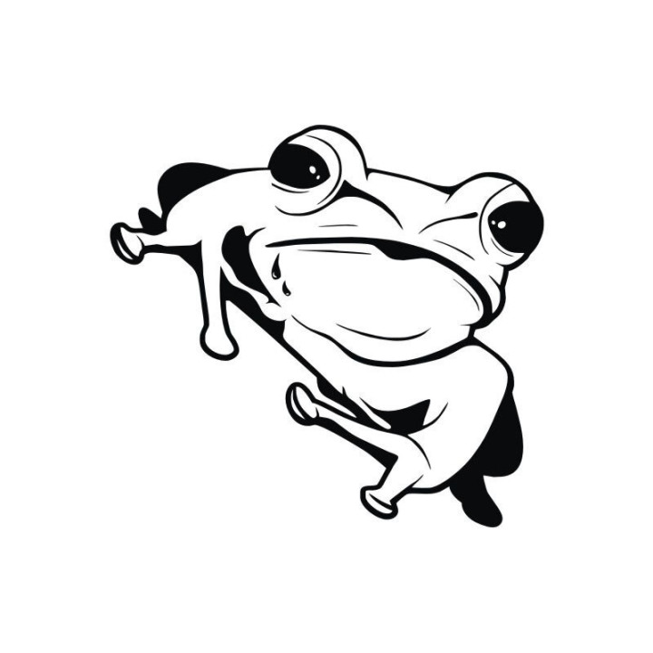 Frog Vinyl Decal Sticker V73 - DecalsHouse