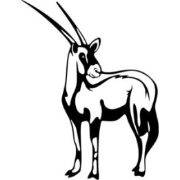 Gazelle Vinyl Decal Sticker - DecalsHouse