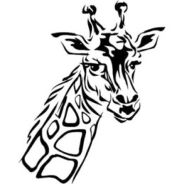 Giraffe Vinyl Decal Sticker V9 - DecalsHouse