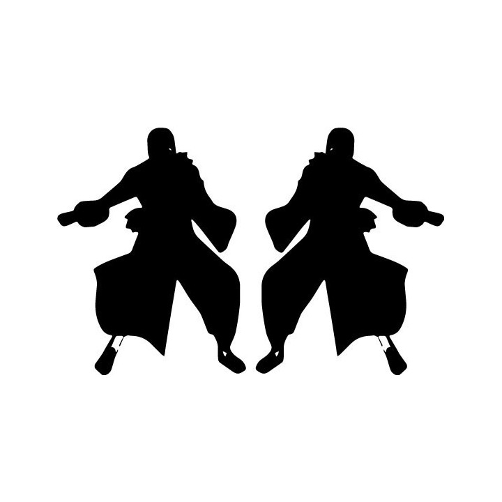 Naruto Hidan Akatsuki Stickers – Anime Decals (2-Pack)