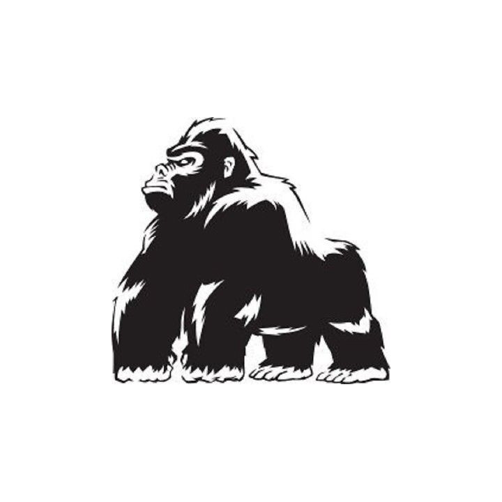 Gorilla Vinyl Decal Sticker V19 - DecalsHouse