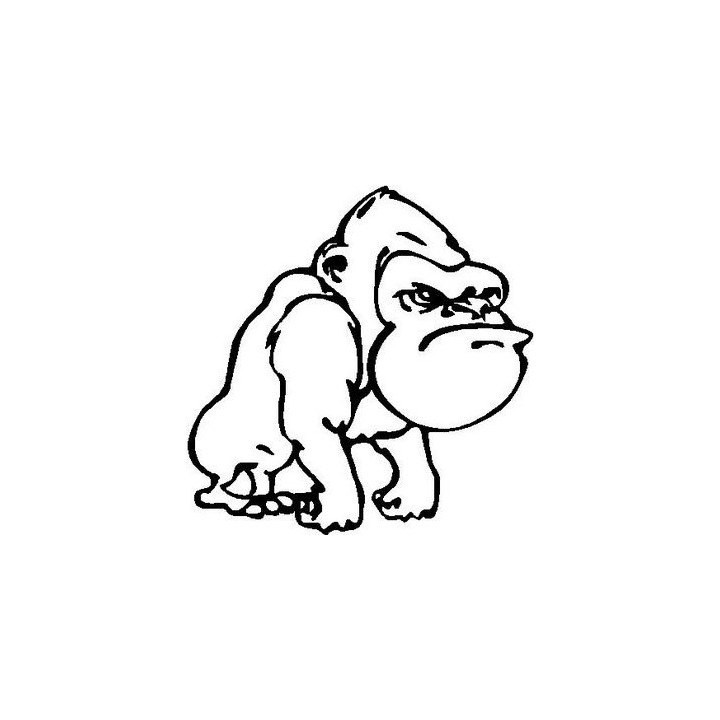 Gorilla Vinyl Decal Sticker V23 - DecalsHouse