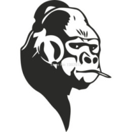 Gorilla Vinyl Decal Sticker V25 - DecalsHouse