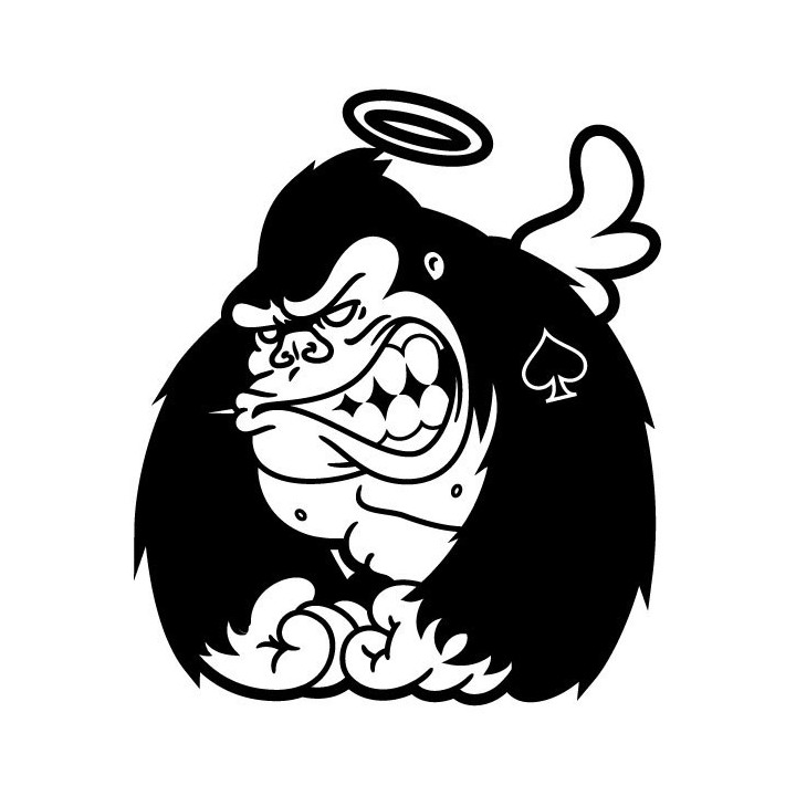 Gorilla Vinyl Decal Sticker V33 - DecalsHouse
