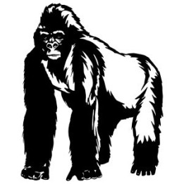 Gorilla Vinyl Decal Sticker V40 - DecalsHouse