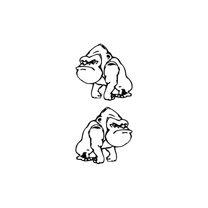 Gorilla Vinyl Decal Sticker V41 - DecalsHouse