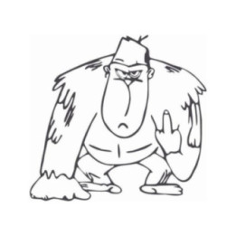 Gorilla Vinyl Decal Sticker V48 - DecalsHouse