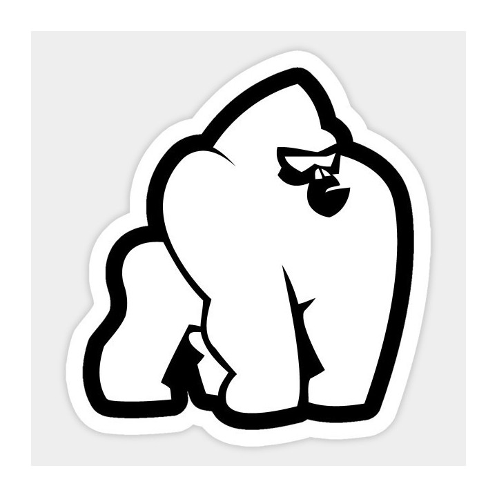 Gorilla Vinyl Decal Sticker V57 - DecalsHouse