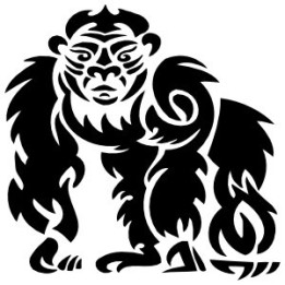 Gorilla Vinyl Decal Sticker V65 - DecalsHouse