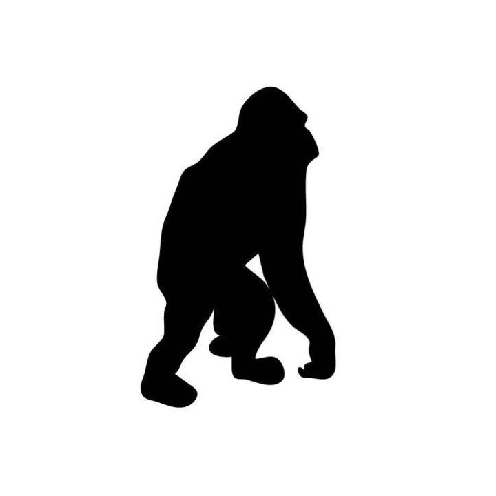Gorilla Vinyl Decal Sticker V70 - DecalsHouse