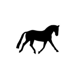 Horse Silhouette Stickers – Equestrian Decals (2-Pack)