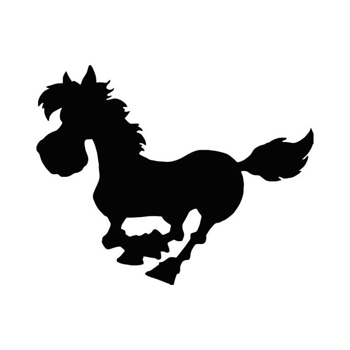Running Horse Stickers – Equestrian Silhouette Decals (2-Pack)