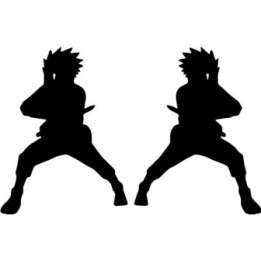 Sasuke Uchiha Stickers – Naruto Anime Decals (2-Pack)