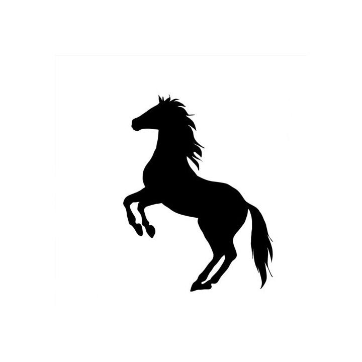 Rearing Horse Stickers – Stallion Silhouette Decals (2-Pack)