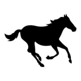 Galloping Horse Stickers – Equestrian Silhouette Decals (2-Pack)