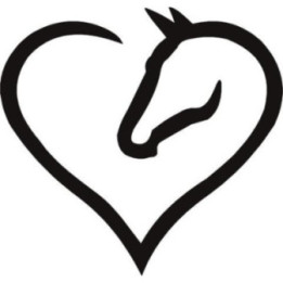 Horse Heart Stickers – Equestrian Decals (2-Pack)