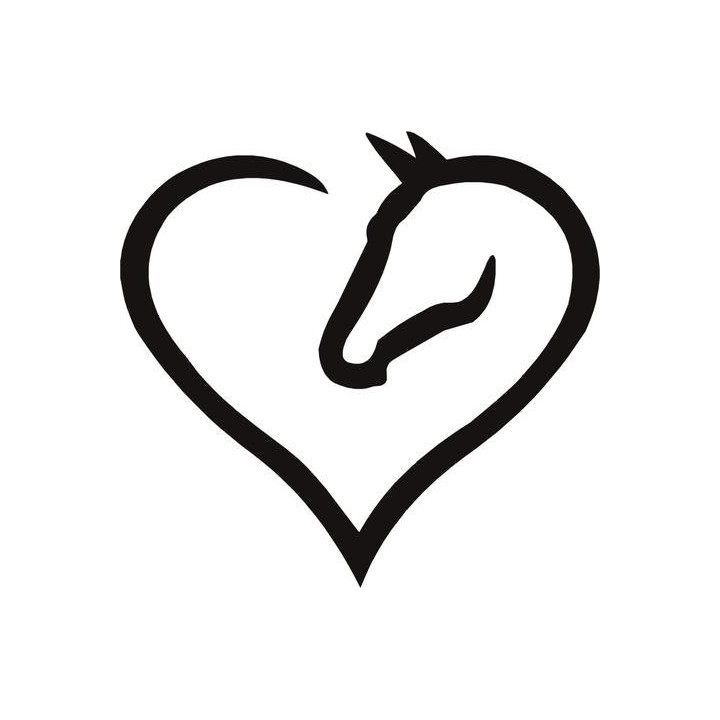 Horse Heart Stickers – Equestrian Decals (2-Pack)