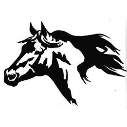 Horse Head Portrait Stickers – Equestrian Decals (2-Pack)