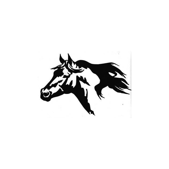 Horse Head Portrait Stickers – Equestrian Decals (2-Pack)