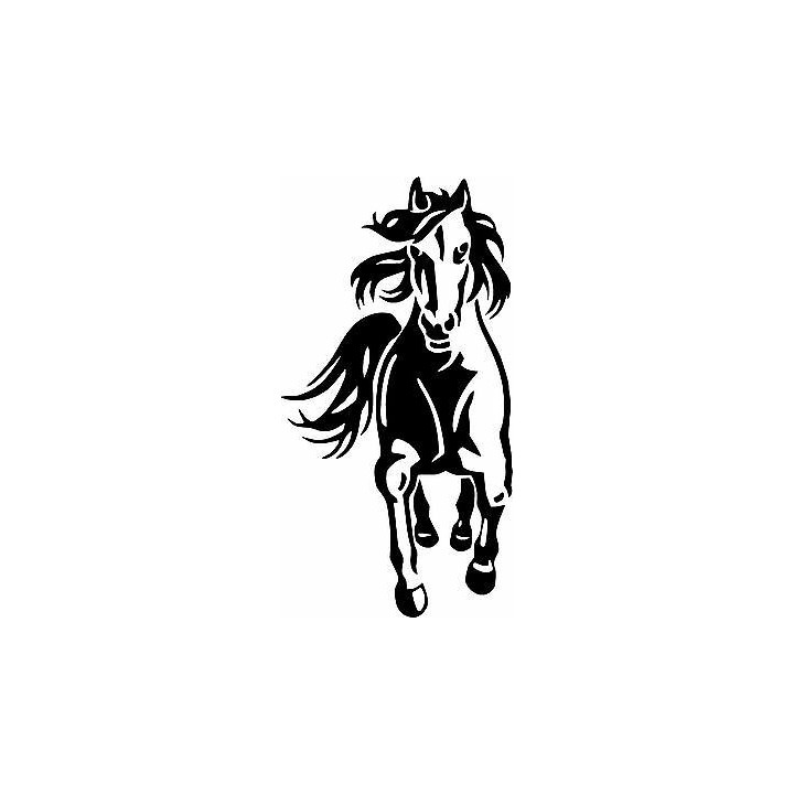 Horse Stickers – Running Mustang Tribal Decals (2-Pack)