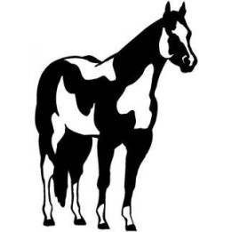 Horse Stickers – Standing Horse Silhouette Decals (2-Pack)