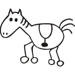 Horse Stickers – Cartoon Horse Decals (2-Pack)