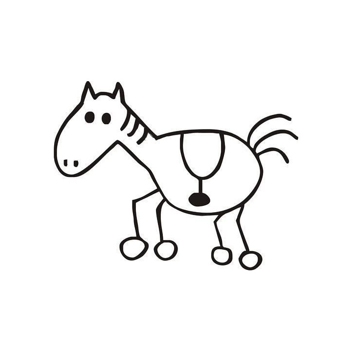Horse Stickers – Cartoon Horse Decals (2-Pack)
