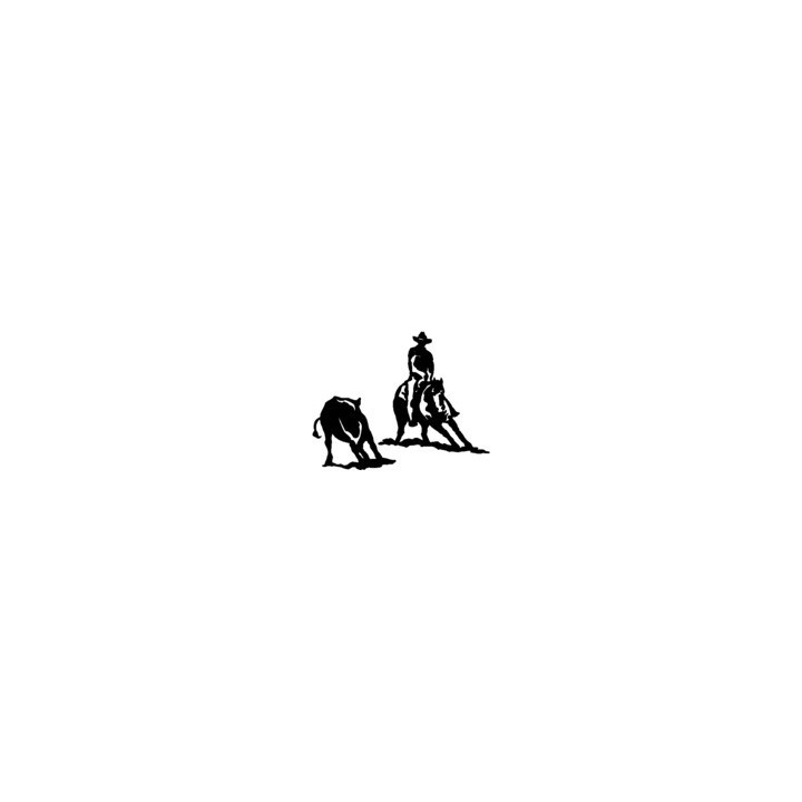Reining Horse Stickers – Western Cowboy Decals (2-Pack)