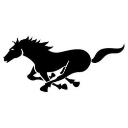 Running Horse Stickers – Galloping Silhouette Decals (2-Pack)